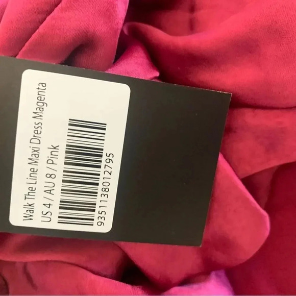Princess Polly Lioness WALK THE LINE MIDI DRESS MAGENTA - Picture 6 of 12